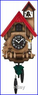 Rhythm Clock Wall Clock Analog Cuckoo Tyrolean R 4MJ732RH06 Japan Fast Shipping