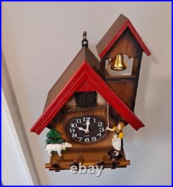 Rhythm Cuckoo Clock Quartz Movement Colorful with Bell FULLY FUNCTIONAL