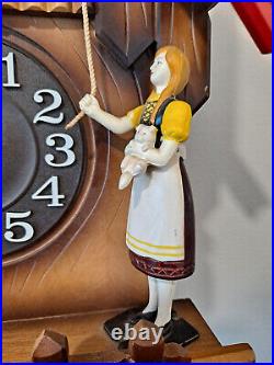 Rhythm Cuckoo Clock Quartz Movement Colorful with Bell FULLY FUNCTIONAL