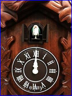 Rylai Vintage Wall Clock Handcrafted Wood Cuckoo Clock-N. DIM. 13x9.5 in