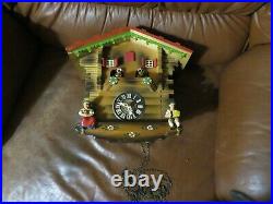 Schmeckenbecher Cuckoo Clock 1970 West Germany Vintage for parts or repair music
