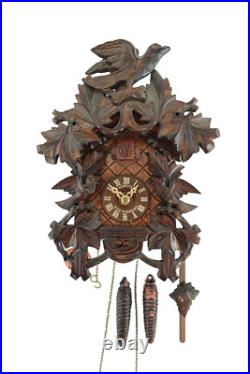Schneider NEW Original German Black Forest Carved Style Cuckoo Clock 3 Bird Nest
