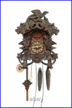 Schneider NEW Original German Black Forest Carved Style Cuckoo Clock 3 Bird Nest