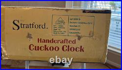 Stratford Cuckoo Clock Green Trees New In Open Box