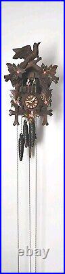 Swiss Reuge Romance Cuckoo Clock 6307 Der Frohliche Wanderer Edelweiss Dancers