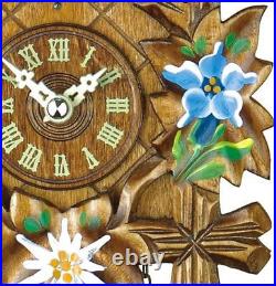Trenkle Quartz Cuckoo Clock 5 Leaves, with Music, Gift-Boxed TU 411 QM KSV