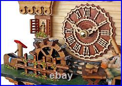 Trenkle Quartz Cuckoo Clock Black Forest House with Moving Black Forest Woman an