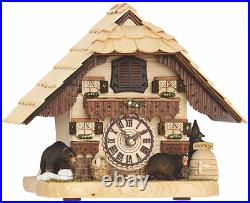 Trenkle Quartz Table Cuckoo Clock Black Forest House with Music TU 4203 QM