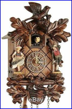 Trenkle -schwarzwaldtänzer 26cm- 385 Qm Hzzg Cuckoo Clock Real Wood New