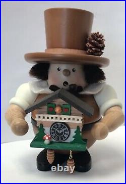 Ulbricht GERMAN SMOKER IMBODEN COLLECTION BLACK FOREST FELLOW with CUCKOO CLOCK