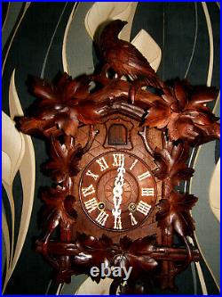 VERY RARE KEY WOUND Antique Black forest LARGE Cuckoo/ clock Germany 1880