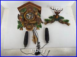 VTG Cuckoo Clock Bachmaier & Klemmer Clock for Parts Repair Germany INCOMPLETE