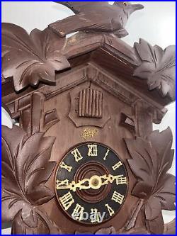 Vintage 1950's Schatz Cuckoo Clock 8 Days For Parts Or Repair Made In Germany