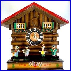 Vintage (1960s) Kuner West German Black Forest One Day Cuckoo Clock Complete