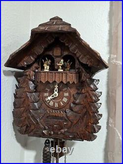 Vintage 90s M. I. Hummel and Danbury Mint German Musical Cuckoo Clock