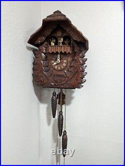 Vintage 90s M. I. Hummel and Danbury Mint German Musical Cuckoo Clock