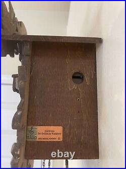 Vintage Anton Schneider Black Forest Cuckoo Clock Working REGULA 1-Day