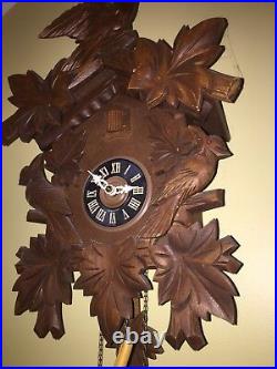 Vintage Black Forest Cuckoo Clock Bird House Made in Germany