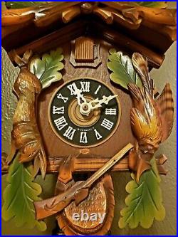 Vintage Black Forest Cuckoo Clock Works Great Cleaned Oiled Tested