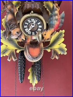 Vintage Black Forest Hunter Cuckoo Clock