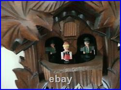 Vintage Black Forest Musical Cuckoo Clock with Dancers