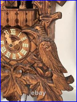Vintage CCC Triberg Big Ben Cuckoo Clock Parts Repair Untested Made In Germany
