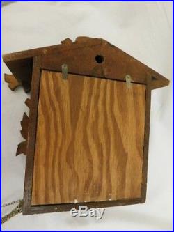 Vintage Carved Wood Cuckoo Clock
