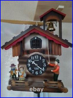 Vintage Citizen Poppo Cuckoo March Enhaus Fairy Tale House Multicolor Clock #P01