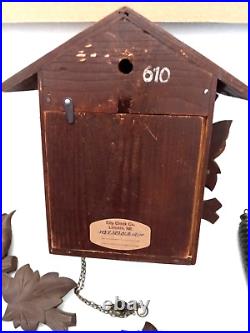 Vintage Cuckoo Clock West Germany REGULA Black Forest Parts and Repairs 2Weights