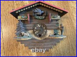 Vintage Cuckoo Clocks Lot of 5 for Parts or Repair Body Weights Chains Birds