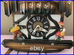 Vintage Cuendet Cuckoo Clock Swiss Musical Movement #7707-13 EC WORKS GREAT