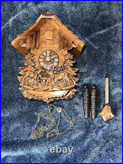 Vintage German Black Forest Cuckoo Clock 8-day