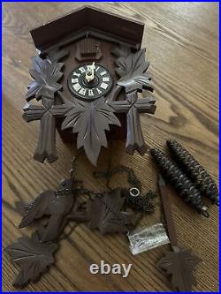 Vintage German Black Forest Cuckoo Clock Hand Carved