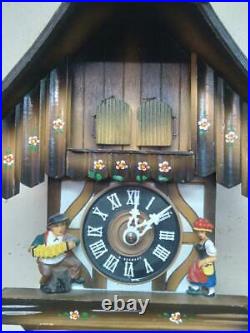 Vintage German Black Forest Cuckoo Clock Made In Germany with Two doors & People