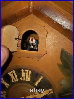 Vintage German Cuckoo Clock 1950s Schatz 8 Day Black Forrest