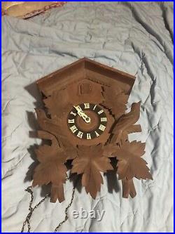 Vintage German One Day Cuckoo Clock Working