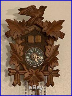 Vintage Gueissaz Jaccard Cuckoo Clock Swiss Musical Movement Edelweiss