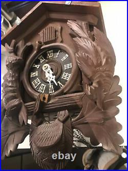 Vintage Heco Cuckoo Clock # 1120 FOR PARTS OR REPAIRmissing pendulums