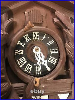 Vintage Heco Cuckoo Clock # 1120 FOR PARTS OR REPAIRmissing pendulums