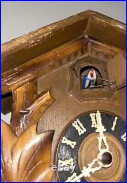 Vintage Hubert Herr Triberg Cuckoo Clock. Hand Made In Germany