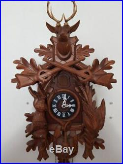 Vintage Hunting 8 days Cuckoo Clock -fully functional from Hubert Herr