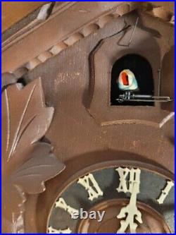 Vintage Mechanical One Day Cuckoo Clock Made in Germany