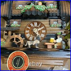 Vintage Original Black Forest Schneider 1 Day Cuckoo Clock See Video! Read