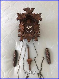 Vintage REGULA Hand Made Wooden Black Forest Cuckoo Clock Made in Germany