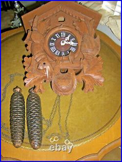 Vintage Regula Mechanical Cuckoo Clock Made In Germany Collectable Beautiful