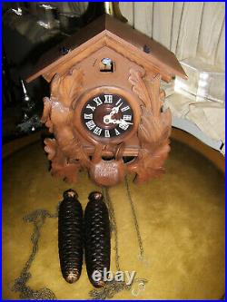 Vintage Regula Mechanical Cuckoo Clock Made In Germany Collectable Beautiful