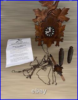 Vintage River City Black Forest-Style 11 Cuckoo Clock Germany 8 Day+Instruction
