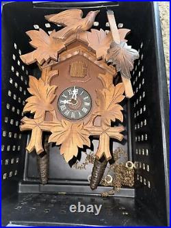 Vintage River City Black Forest-Style 11 Cuckoo Clock Germany 8 Day+Instruction