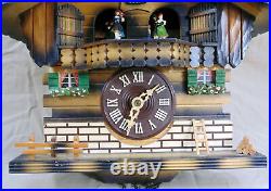 Vintage Switzerland Wood Carved Cuckoo Clock R. Loetscher Swiss Chalet