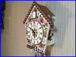 Vintage USSR Mayak Wall Hanging Mechanical Cuckoo Clock Fight Author's Painting